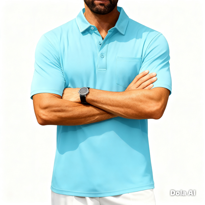 Men’s Short Sleeve Button Placket Shirt