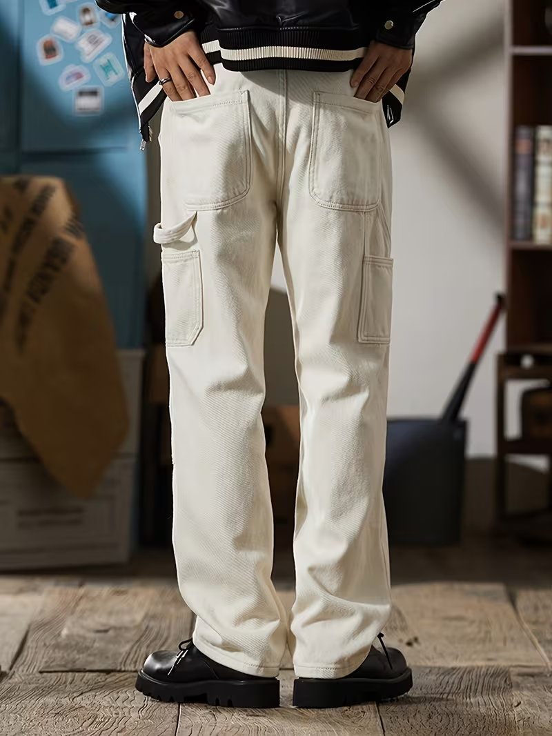 Men’s Multi-Pocket Straight Leg Pants