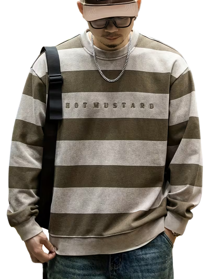 Men’s Striped Crewneck Sweater