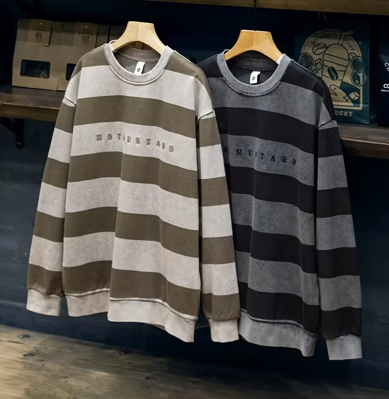 Men’s Striped Crewneck Sweater