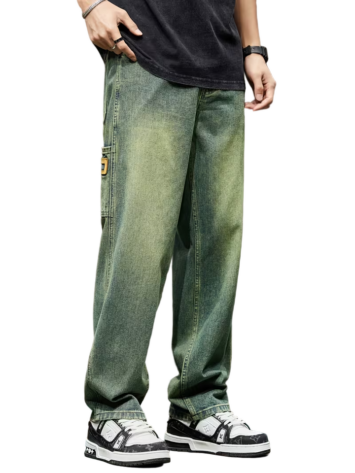 Men’s Wide-Leg Pants with Pockets