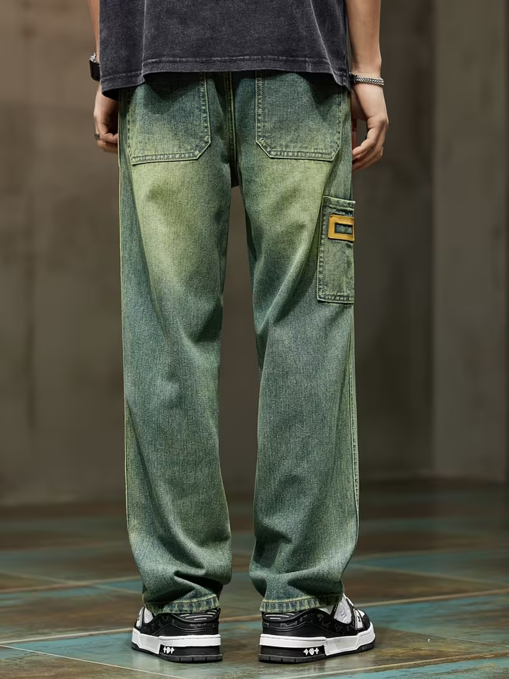 Men’s Wide-Leg Pants with Pockets