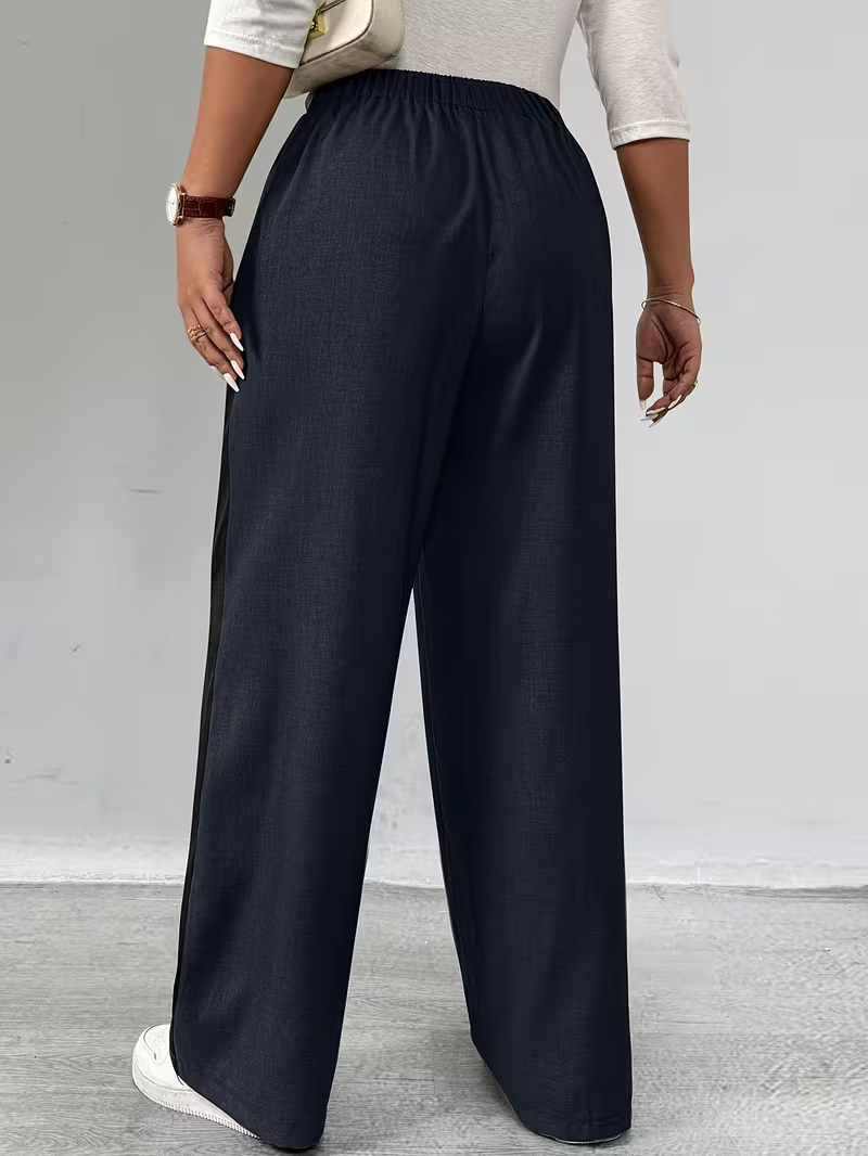 Women’s High-Waisted Two-Tone Pants