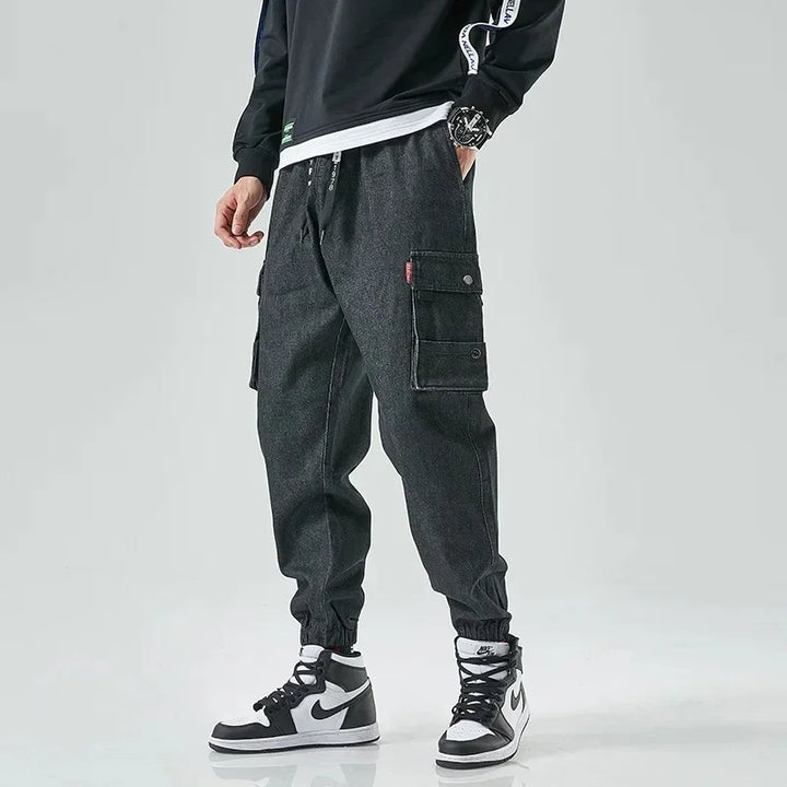 Men’s Cargo Jogger Pants with Elastic Cuffs