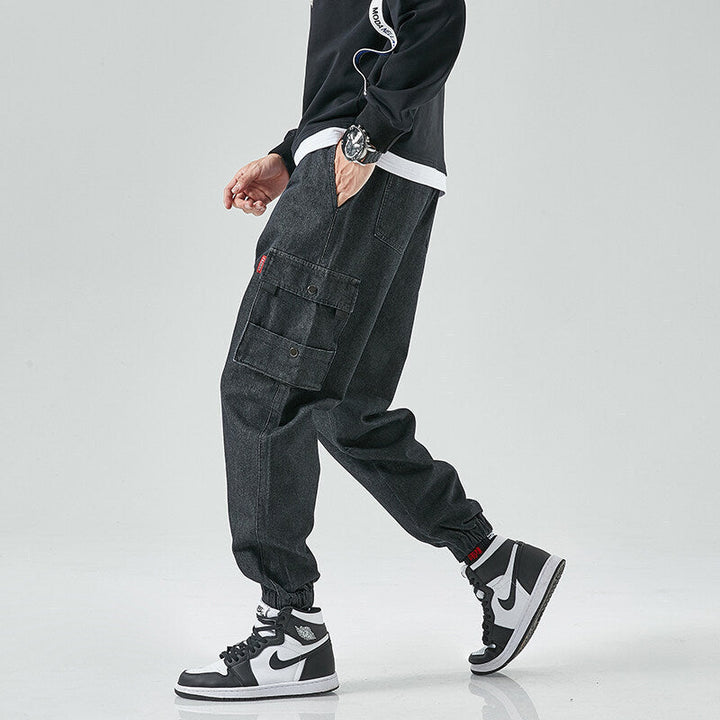 Men’s Cargo Jogger Pants with Elastic Cuffs