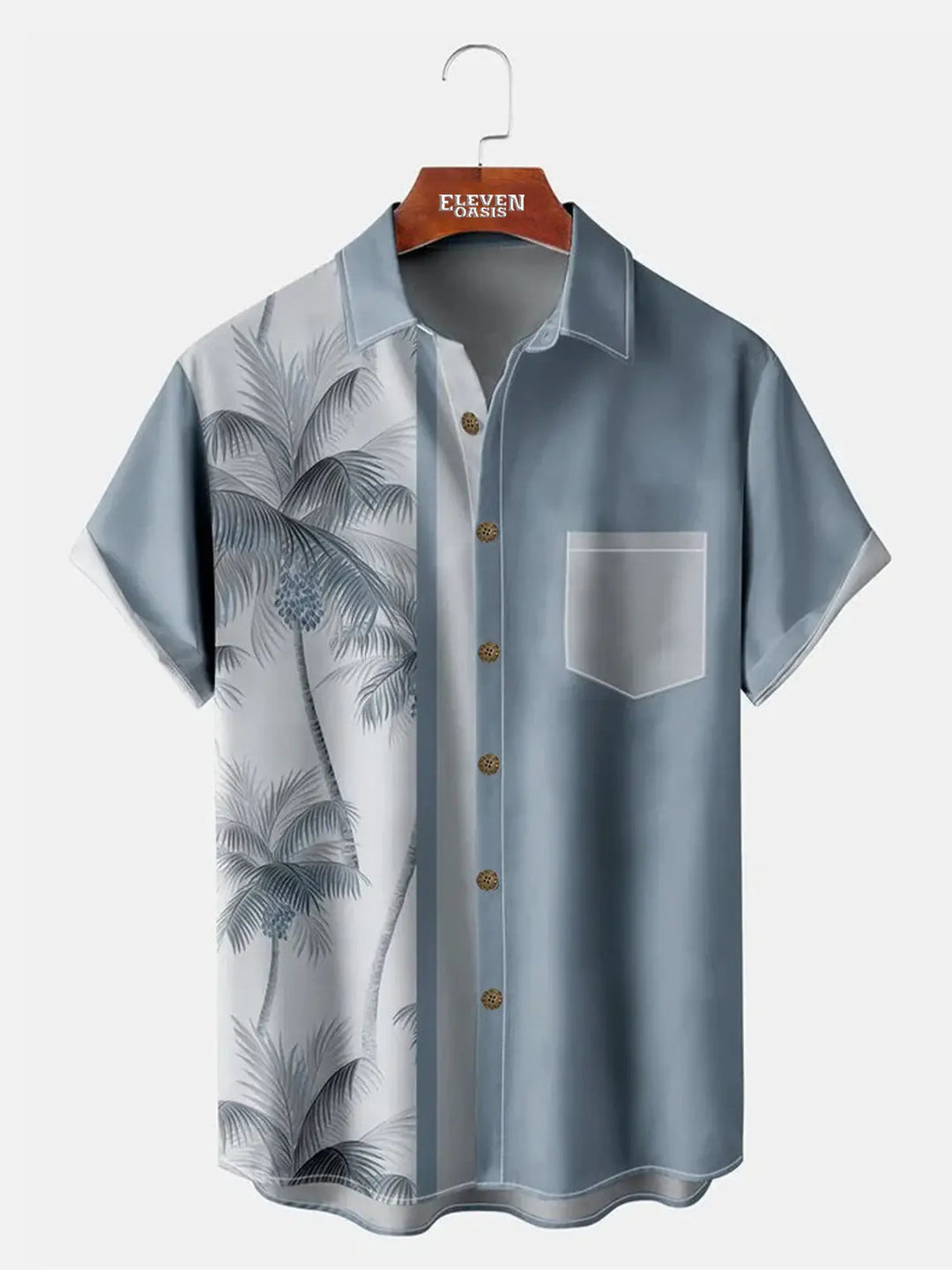 Men’s Coconut Tree Short Sleeve Hawaiian Shirt