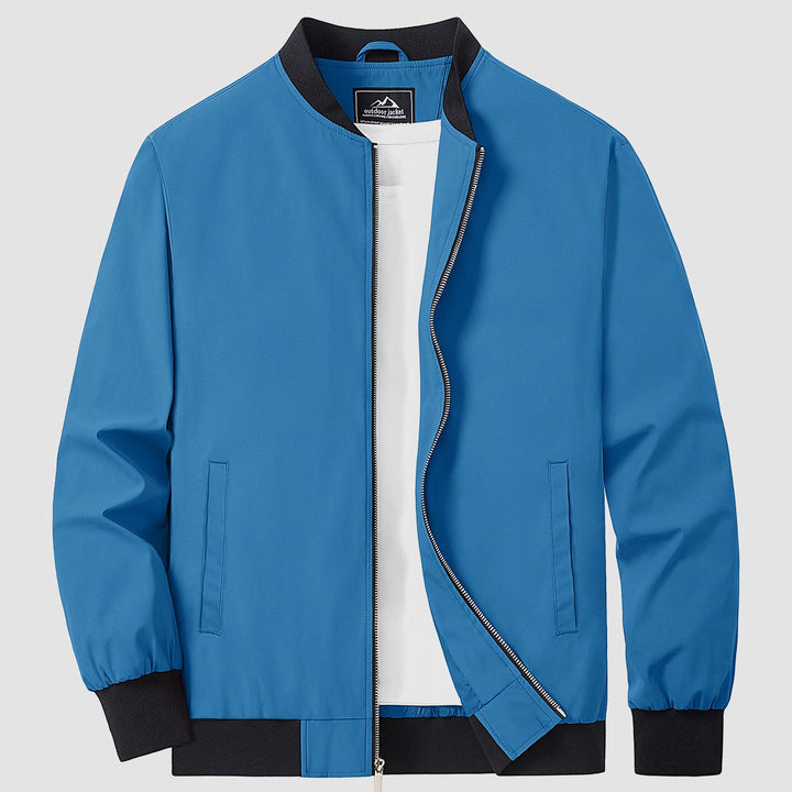 Men’s Full-Zip Bomber Windbreaker Jacket