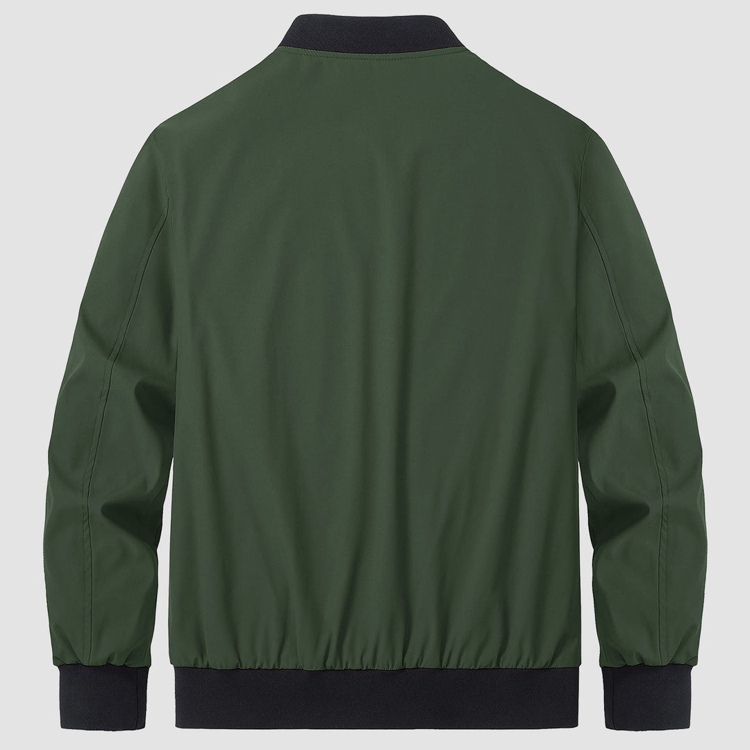 Men’s Full-Zip Bomber Windbreaker Jacket