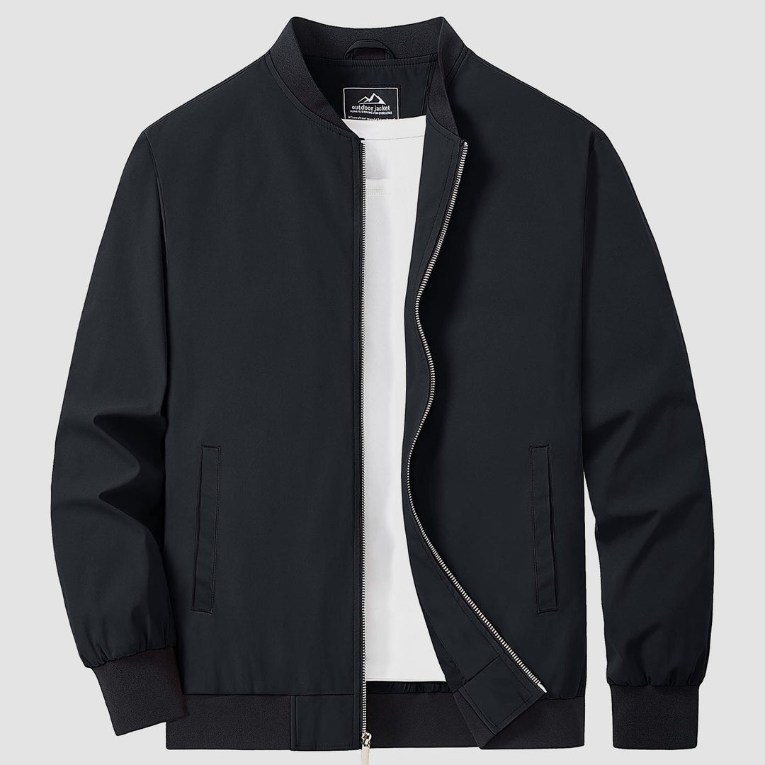 Men’s Full-Zip Bomber Windbreaker Jacket