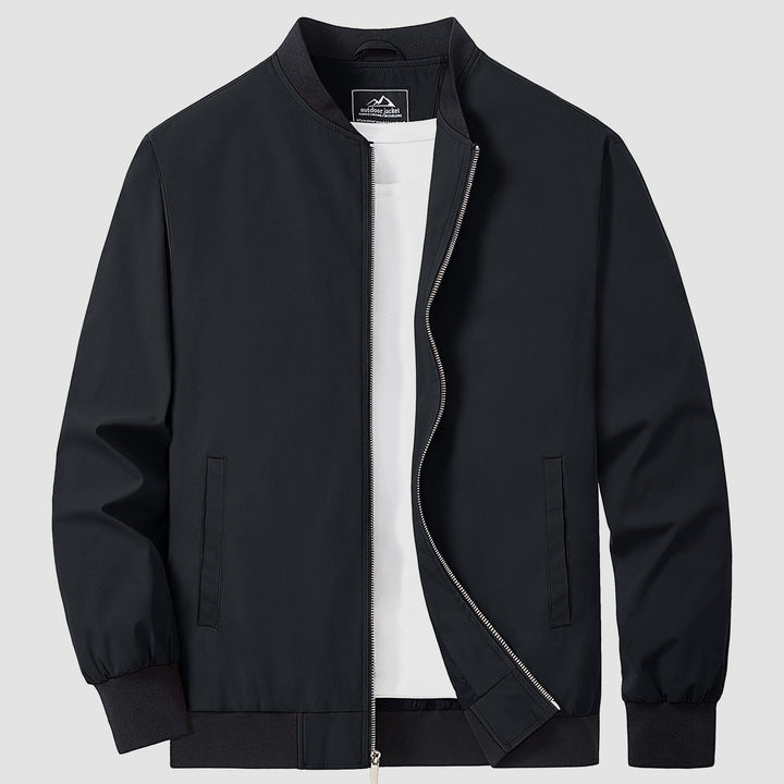 Men’s Full-Zip Bomber Windbreaker Jacket