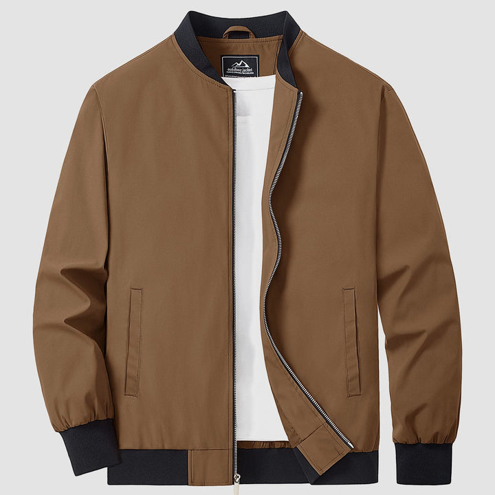 Men’s Full-Zip Bomber Windbreaker Jacket