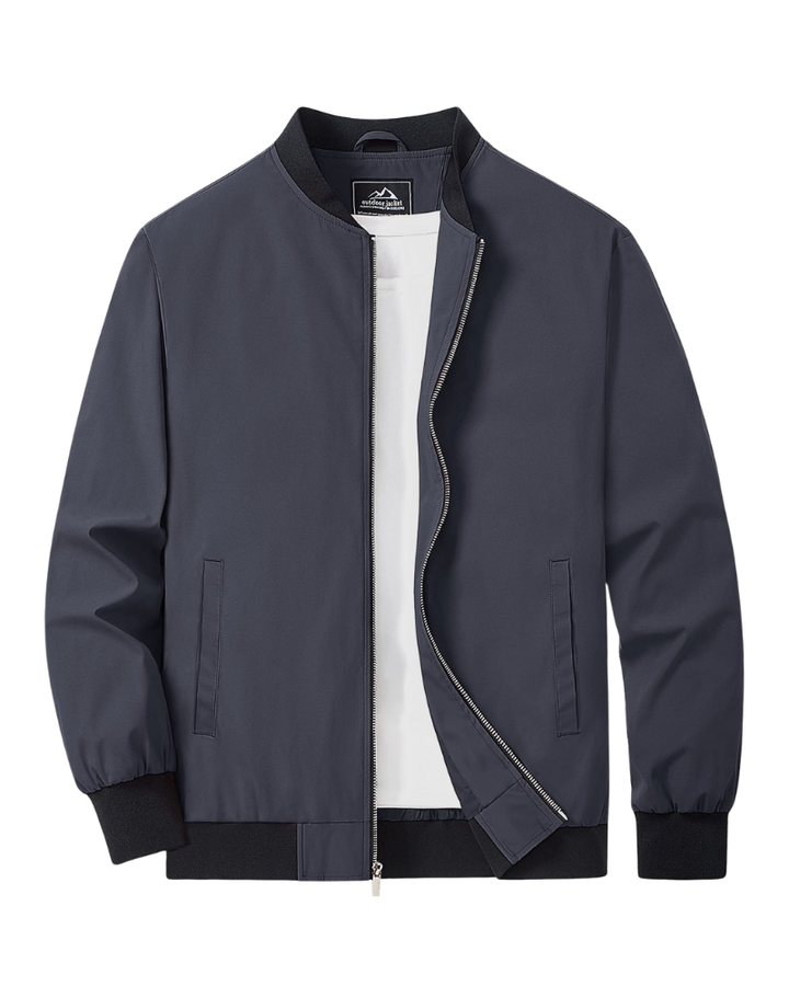 Men’s Full-Zip Bomber Windbreaker Jacket