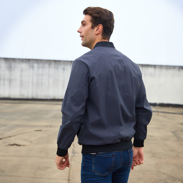 Men’s Full-Zip Bomber Windbreaker Jacket