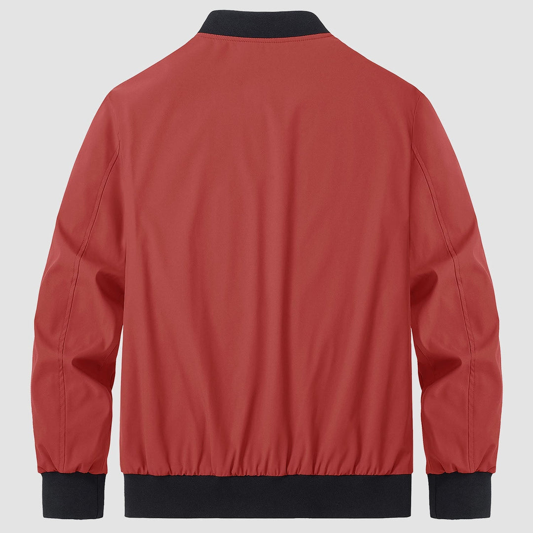 Men’s Full-Zip Bomber Windbreaker Jacket