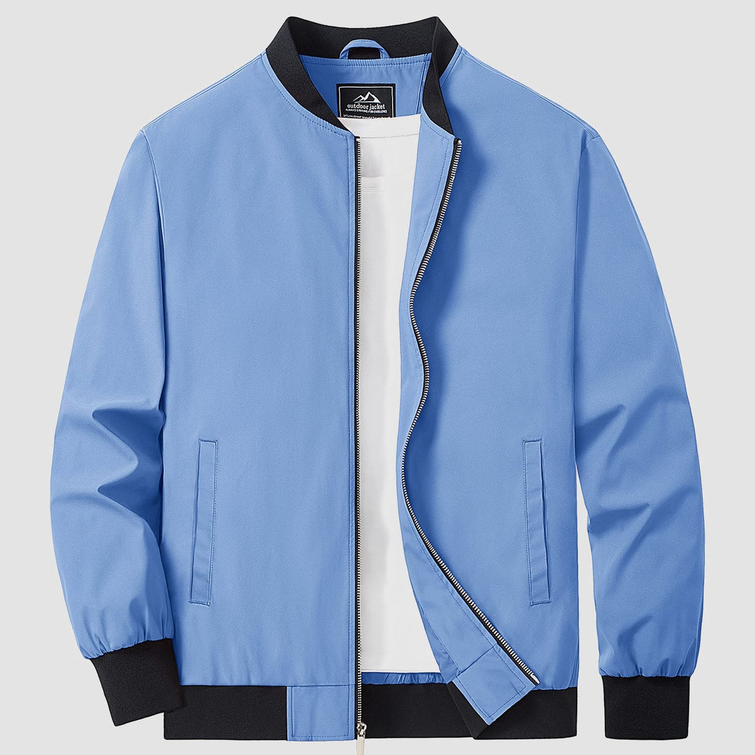 Men’s Full-Zip Bomber Windbreaker Jacket