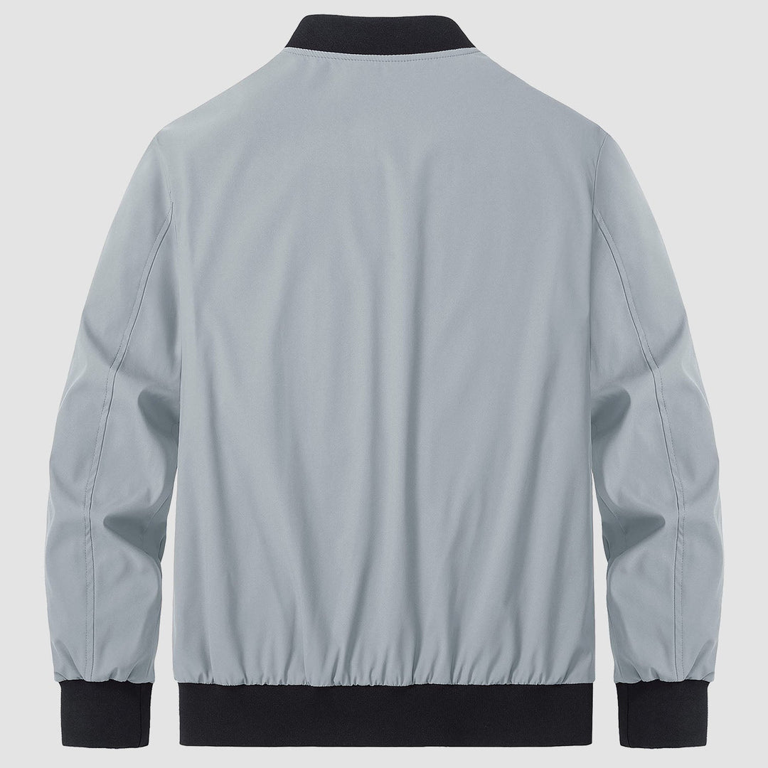 Men’s Full-Zip Bomber Windbreaker Jacket