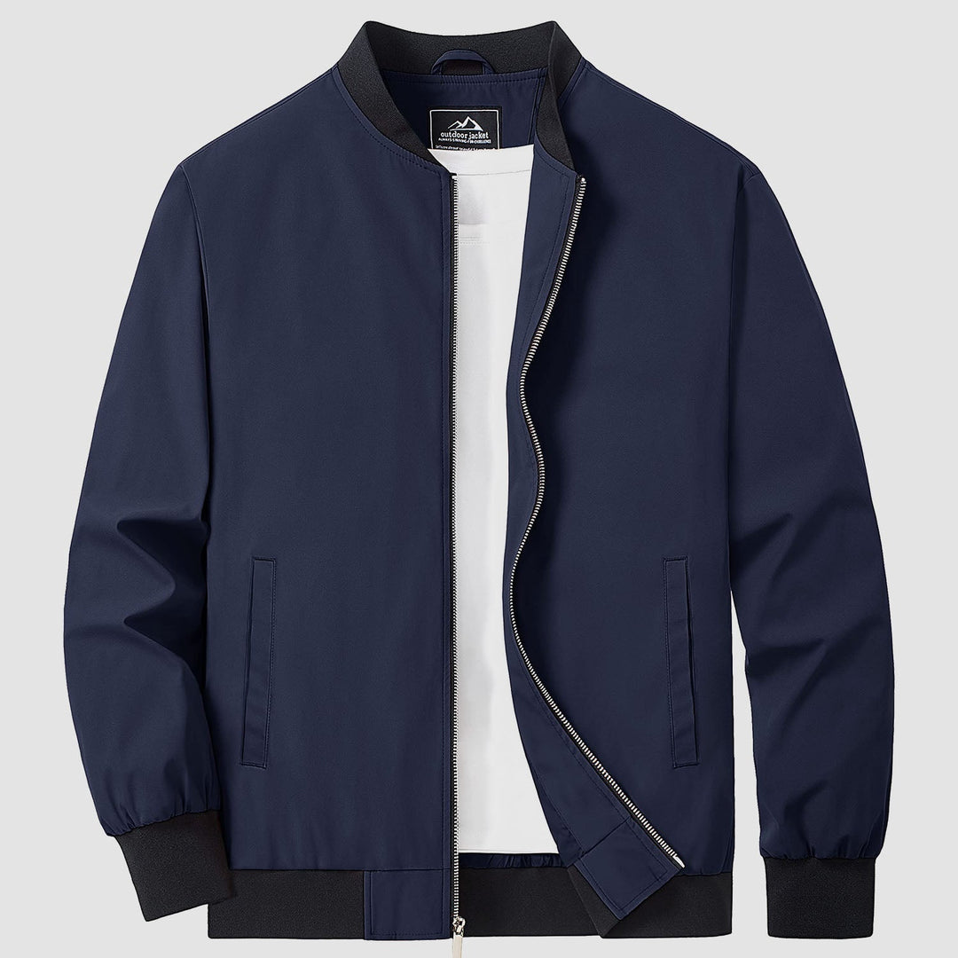 Men’s Full-Zip Bomber Windbreaker Jacket