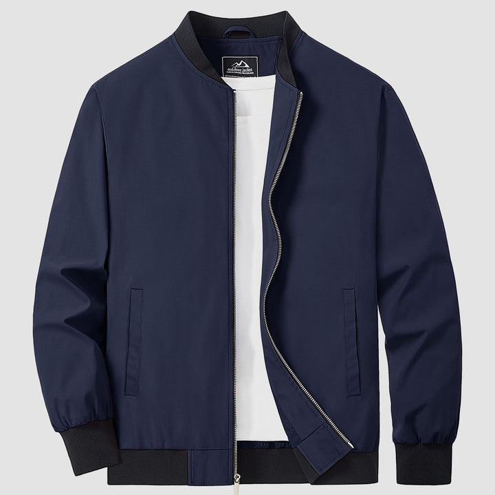 Men’s Full-Zip Bomber Windbreaker Jacket