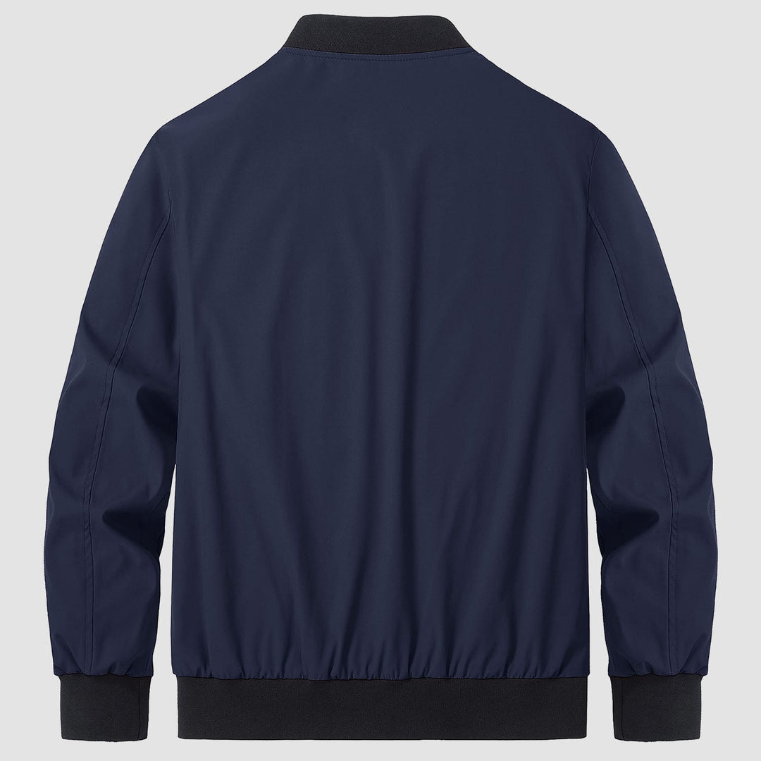 Men’s Full-Zip Bomber Windbreaker Jacket