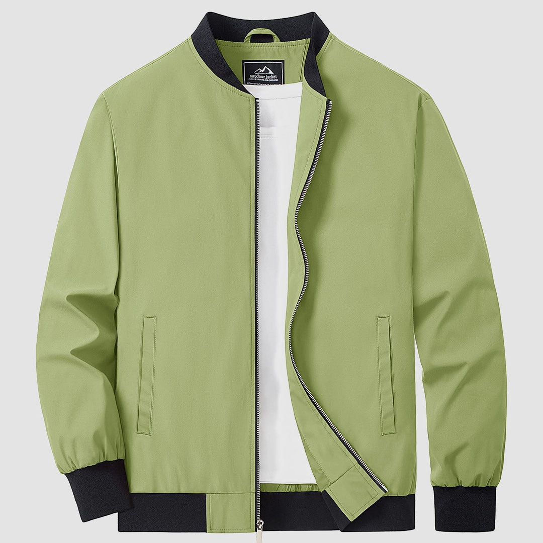 Men’s Full-Zip Bomber Windbreaker Jacket