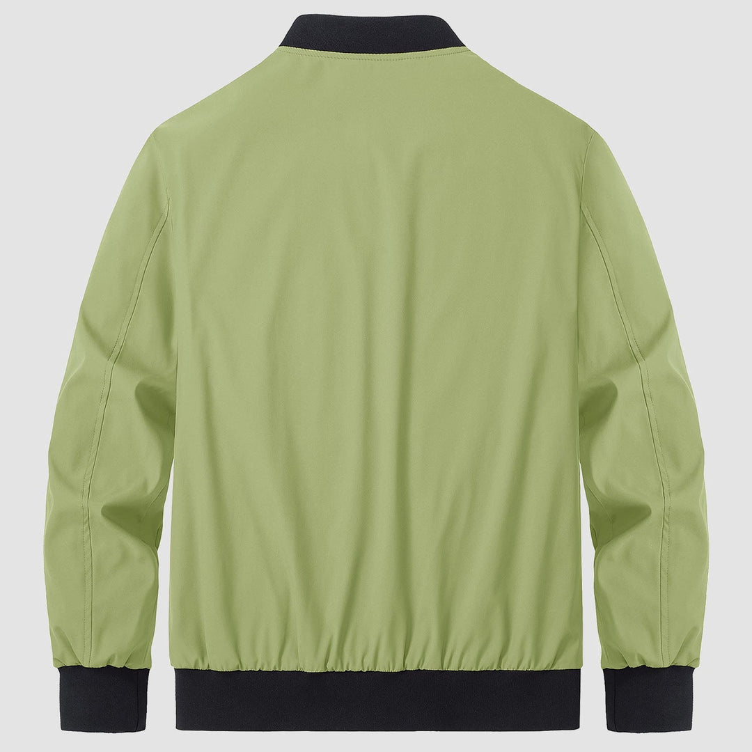 Men’s Full-Zip Bomber Windbreaker Jacket