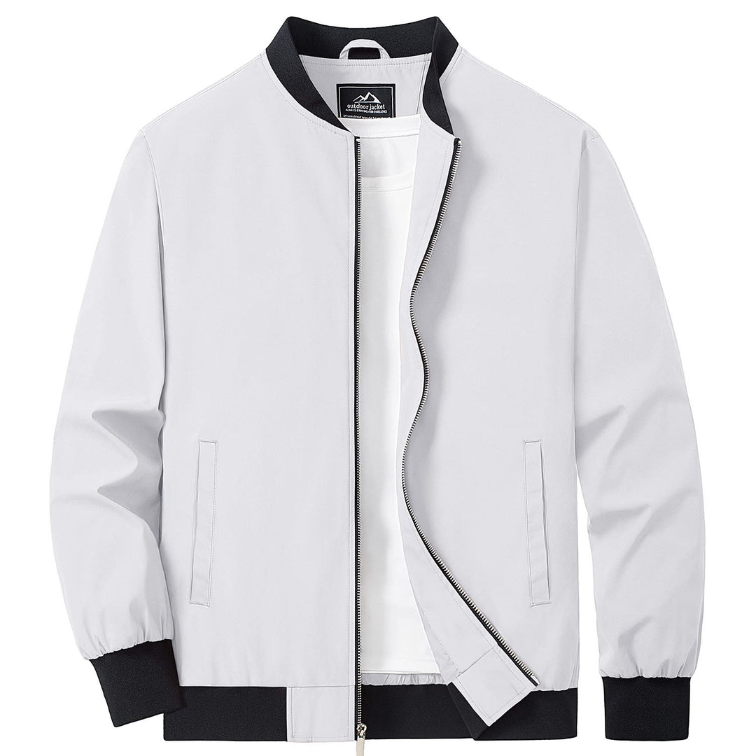 Men’s Full-Zip Bomber Windbreaker Jacket