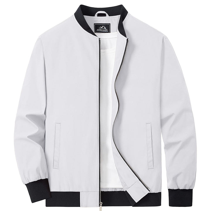 Men’s Full-Zip Bomber Windbreaker Jacket