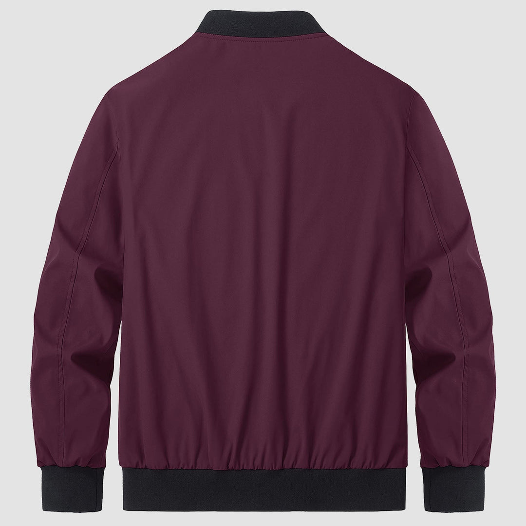 Men’s Full-Zip Bomber Windbreaker Jacket