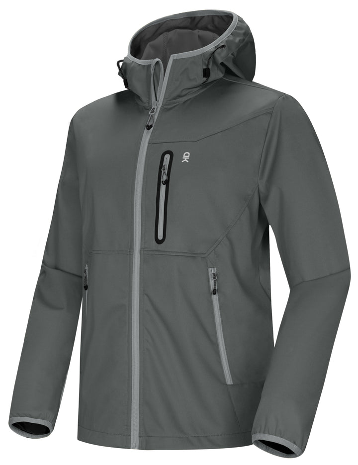 Men’s Hooded Zip-Front Hiking Jacket