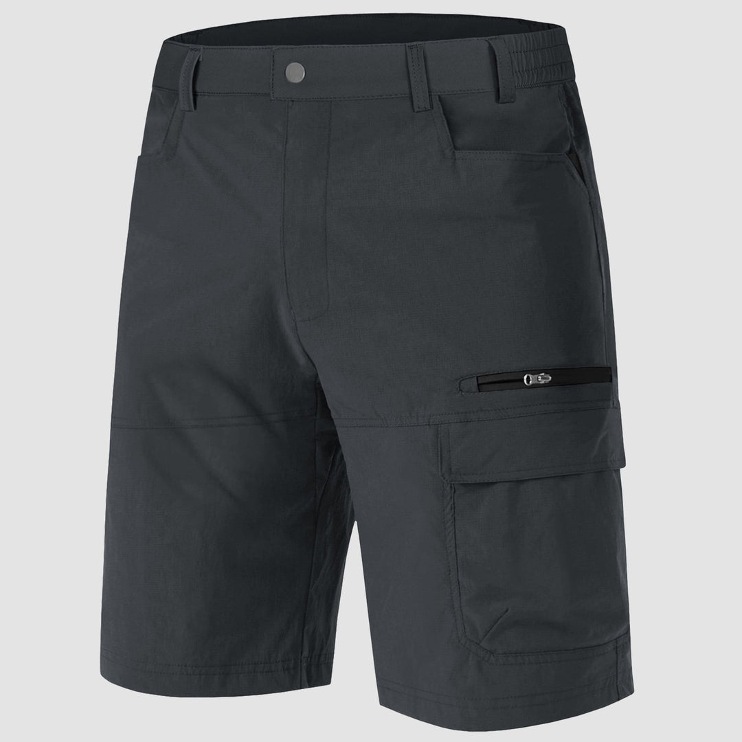 Men’s Knee-Length Cargo Shorts with Elastic Side Panels