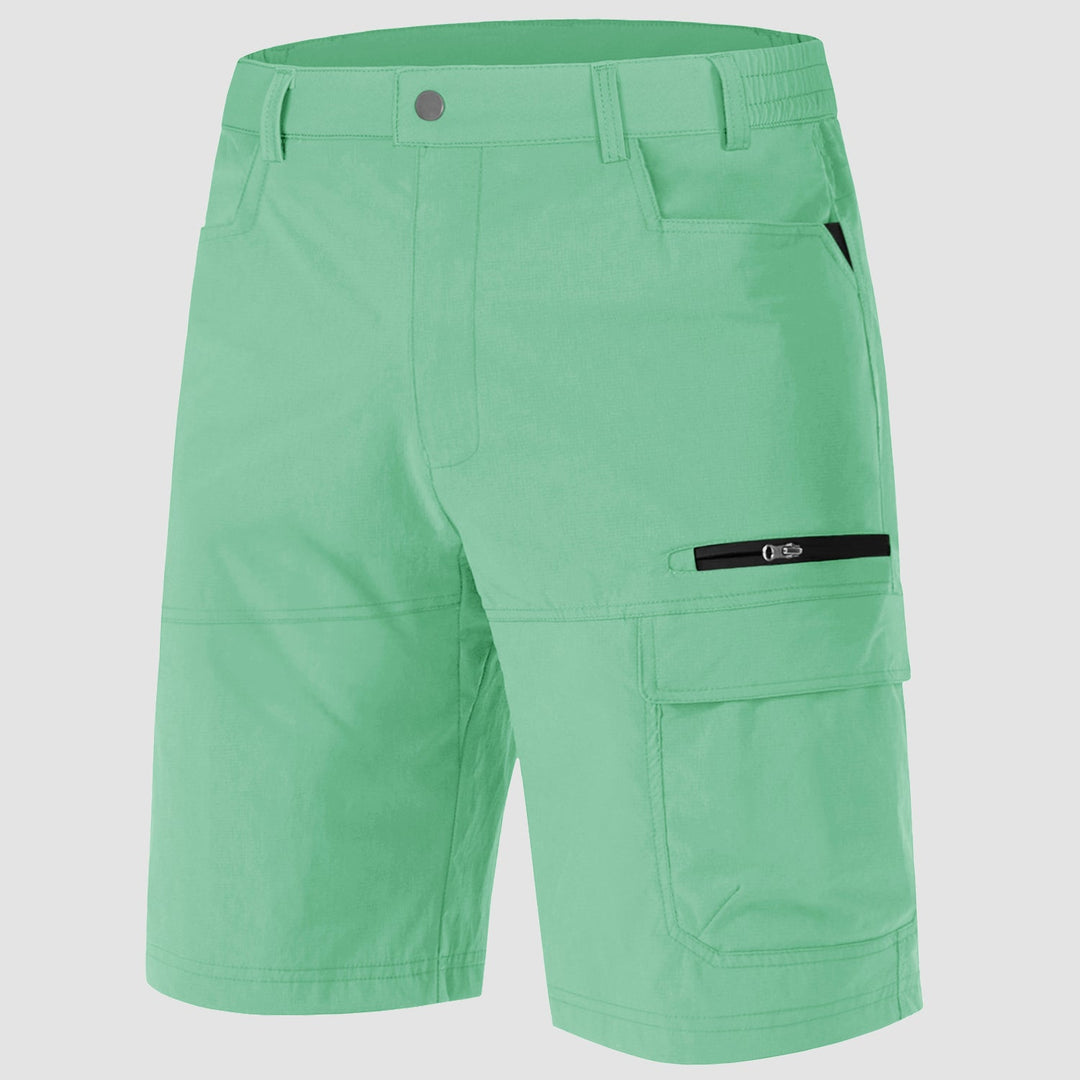 Men’s Knee-Length Cargo Shorts with Elastic Side Panels