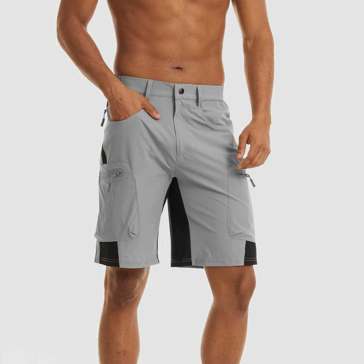 Men’s Knee-Length Cargo Shorts with Zippered Pockets