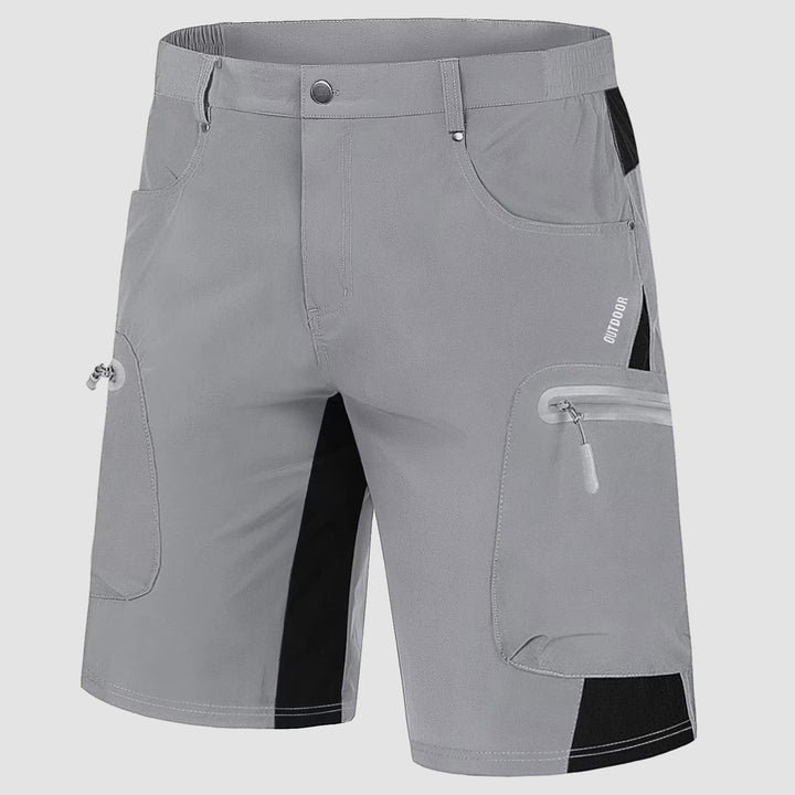 Men’s Knee-Length Cargo Shorts with Zippered Pockets