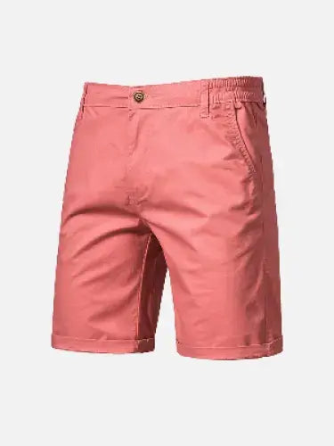 Men’s Knee-Length Chino Shorts with Slanted Pockets
