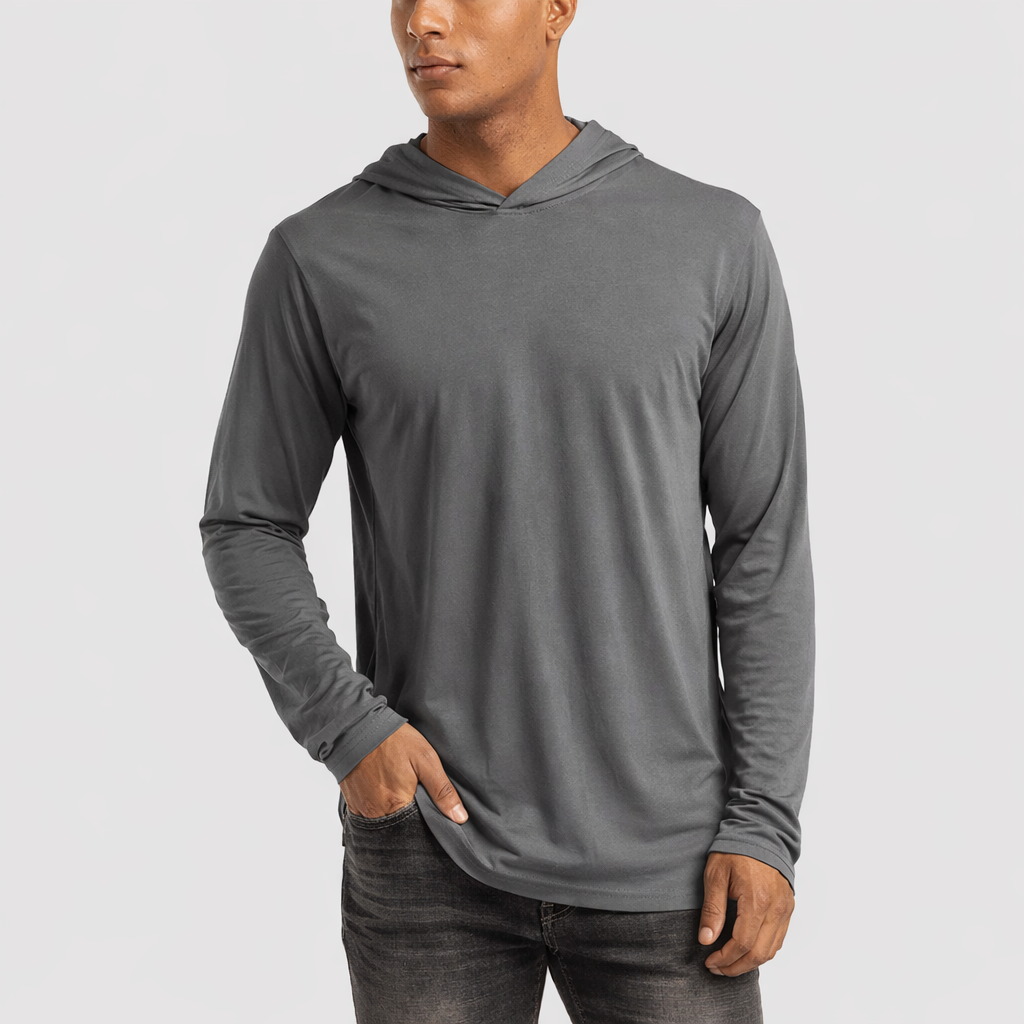 Men’s Long Sleeve Hooded T-Shirt