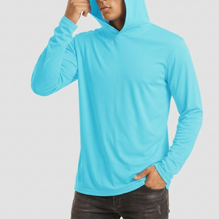 Men’s Long Sleeve Hooded T-Shirt