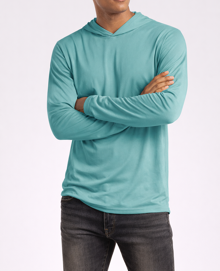Men’s Long Sleeve Hooded T-Shirt
