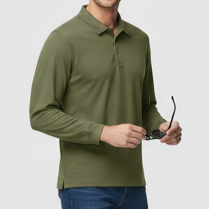 Men’s Long Sleeve Polo Shirt