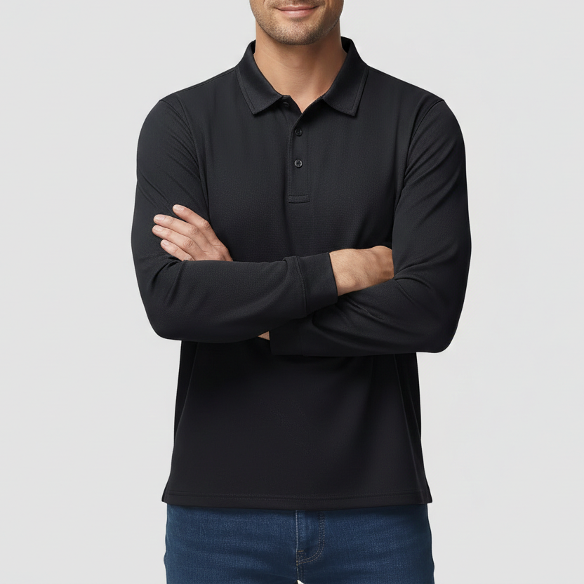 Men’s Long Sleeve Polo Shirt