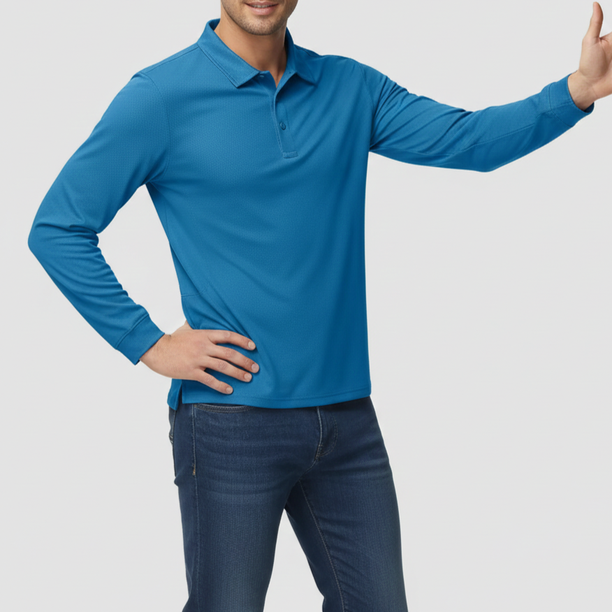 Men’s Long Sleeve Polo Shirt