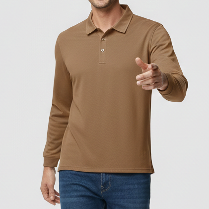 Men’s Long Sleeve Polo Shirt