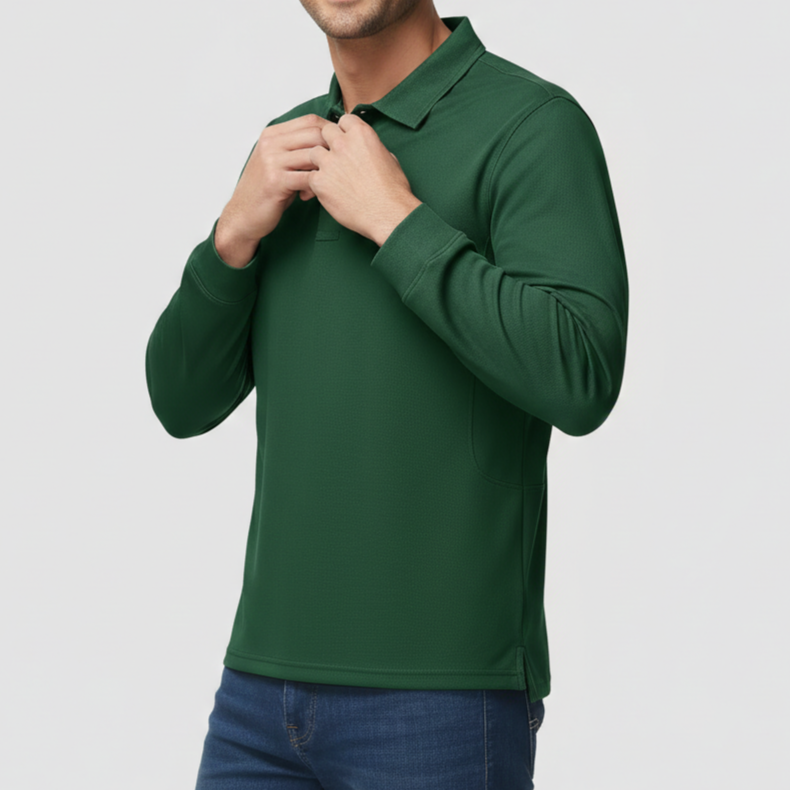 Men’s Long Sleeve Polo Shirt