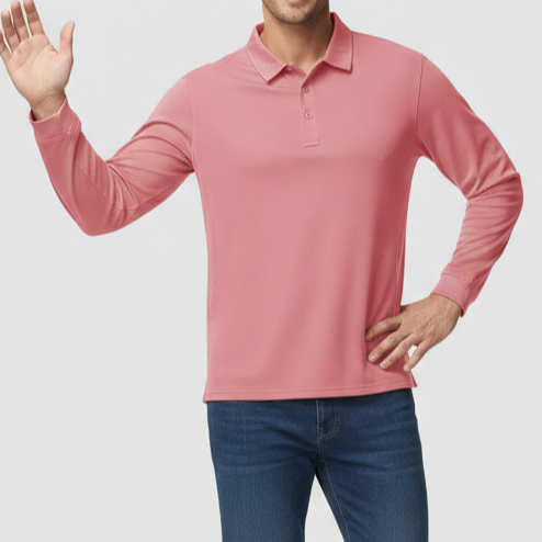 Men’s Long Sleeve Polo Shirt