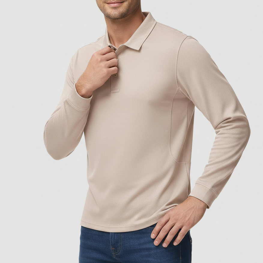 Men’s Long Sleeve Polo Shirt