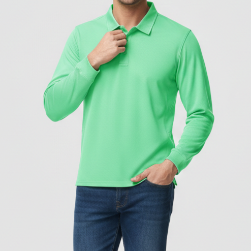 Men’s Long Sleeve Polo Shirt