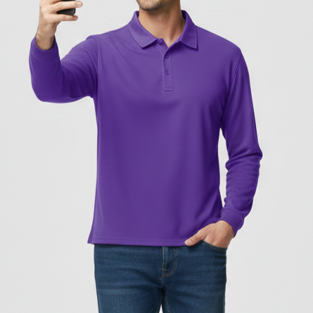 Men’s Long Sleeve Polo Shirt