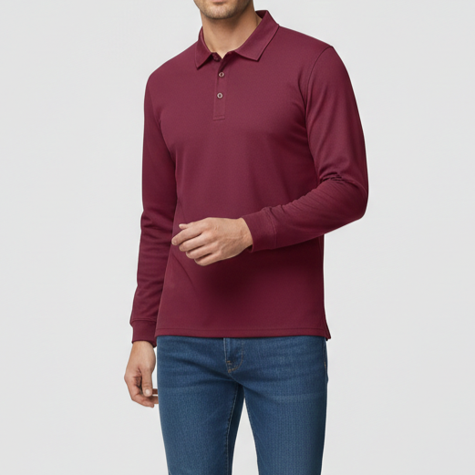 Men’s Long Sleeve Polo Shirt