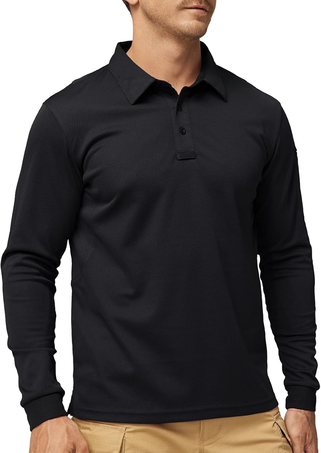 Men’s Performance Long Sleeve Polo Shirt