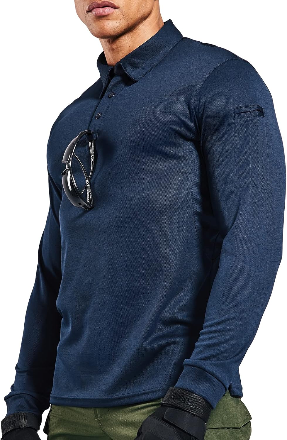 Men’s Performance Long Sleeve Polo Shirt
