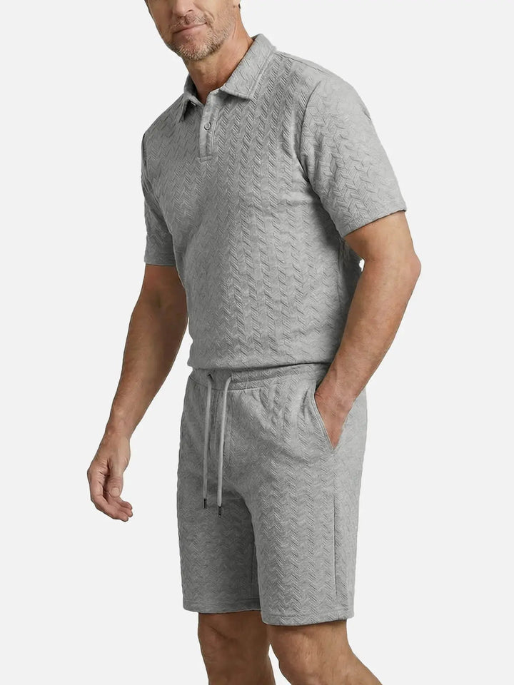 Men’s Polo Shirt & Shorts Set